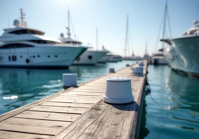 Vista panorámica de los amarres en Nautilos Literarios