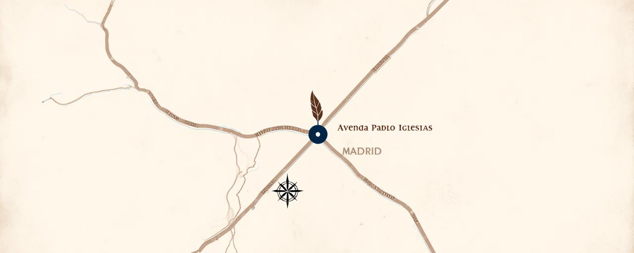 Mapa de ubicación de Nautilos Literarios en Madrid